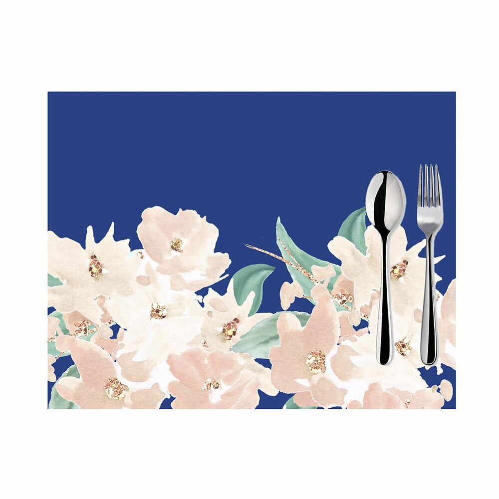 Set 2 suporturi pentru farfurii Mike & Co. NEW YORK Honey Blossom, 33 x 45 cm, albastru-roz