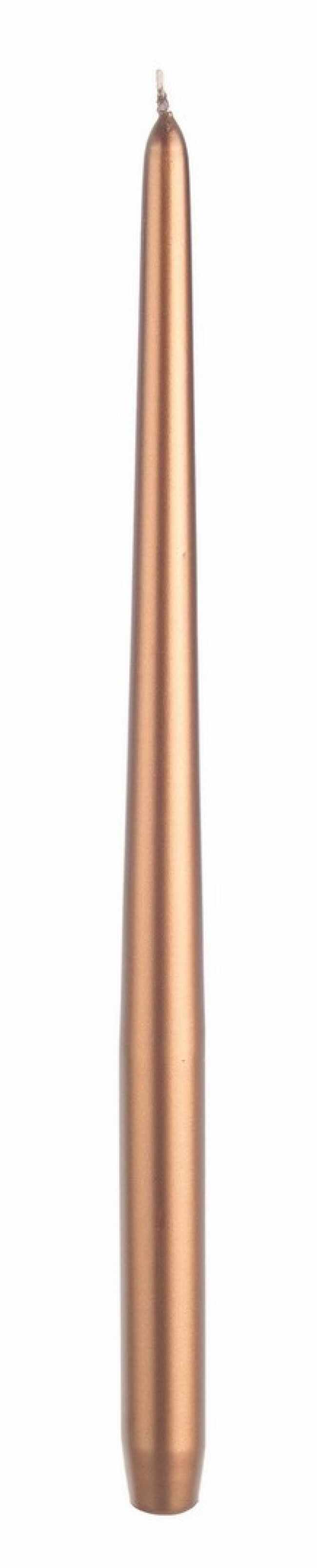 Lumanare conica Basic Tall Cupru, Ø2,5xH40 cm