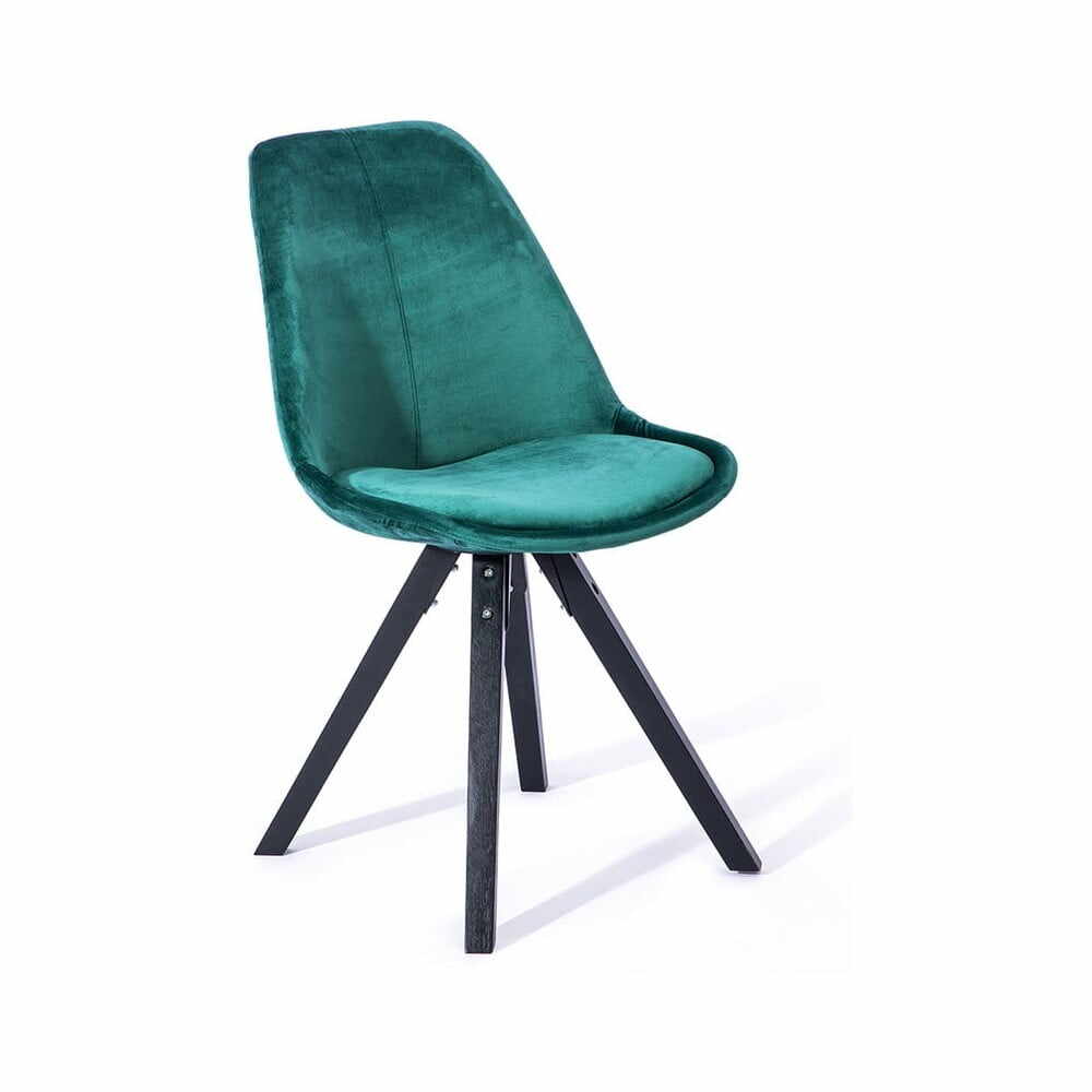 Set 2 scaune dining loomi.design Dima, verde-negru