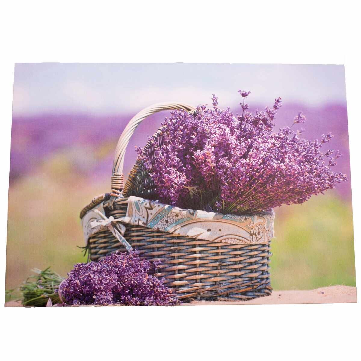 Tablou pe pânză cu levănțică Provence, 30 x 40 cm