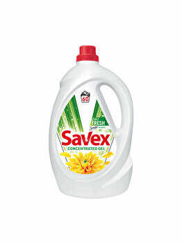Detergent lichid Savex 2IN1 Fresh, 3.3l, 60 spalari