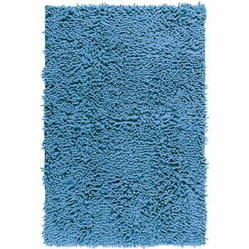 Covor baie Wenko Chenille, 80 x 50 cm, albastru