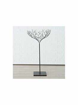 Decoratiune copac metalic, DecoDepot, inaltime 105 cm, Negru
