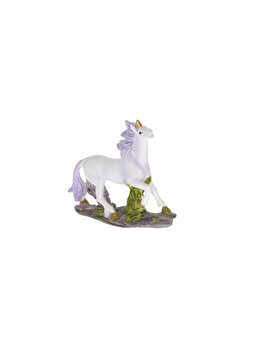 Figurina, unicorn, DecoDepot, 9 cm, plastic, Multicolor