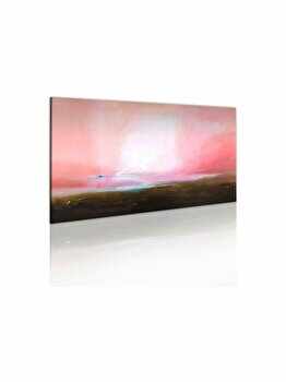 Tablou pictat manual - Distant horizon, Artgeist, Multicolor, 120 x 60 cm, Multicolor
