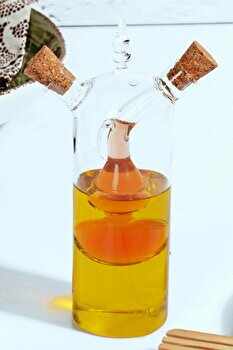 Recipient pentru ulei Kosova, 430KSV2094, sticla 100 procente, 5 x 5 x 18 cm