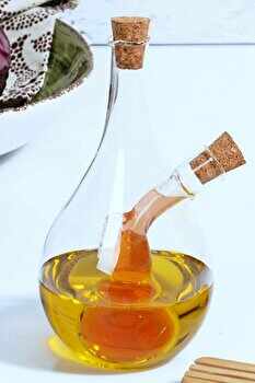 Recipient pentru ulei Kosova, 430KSV3004, sticla 100 procente, 6 x 6 x 19 cm