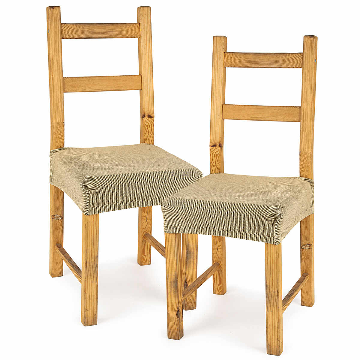 4Home Husă elastică scaun Comfort beige, 40 - 50 cm, set 2 buc