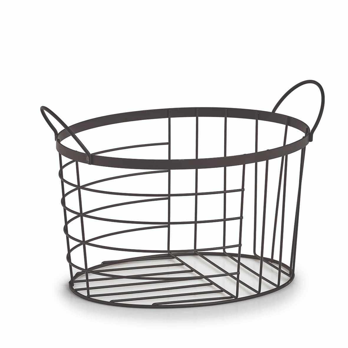 Cos pentru depozitare din metal, Basket Negru, L35xl23,5xH23 cm