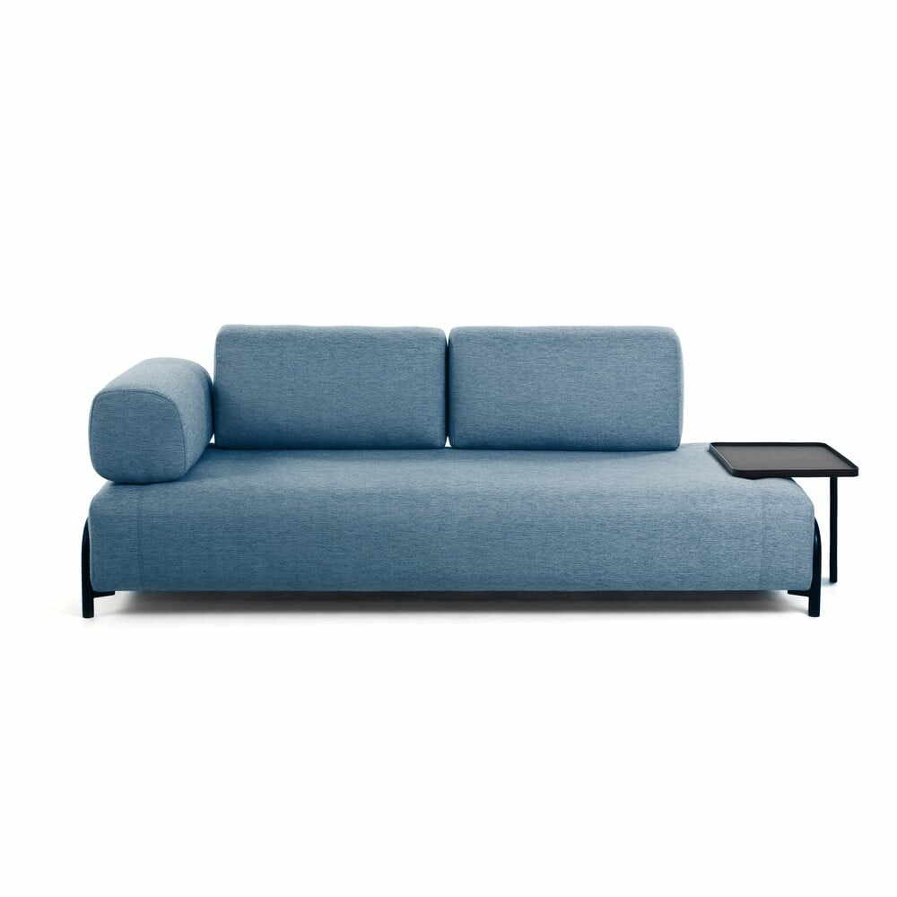 Canapea cu măsuță auxiliară La Forma Compo, albastru