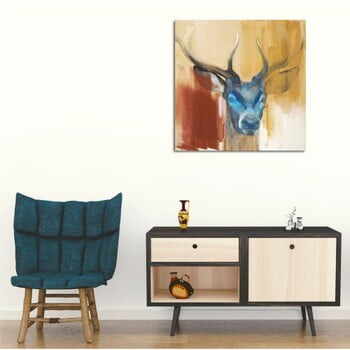 Tablou pe pânză Colorful Deer, 45 x 45 cm