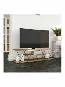 Comoda TV, Kalune Design, 120 x 30 x 33 cm, 854KLN3019, pal melaminat, Multicolor