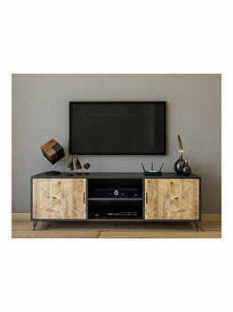 Comoda TV, Kalune Design, 160 x 56 x 40 cm, 854KLN3003, pal melaminat, Multicolor