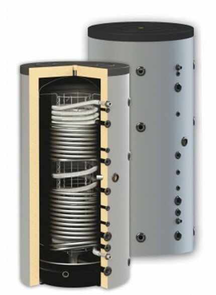 Boiler igienic combinat SUNSYSTEM HYG BR2 500, cu doua serpentine, 500 litri, pentru producerea și depozitarea apei calde menajere igienice și încălzire