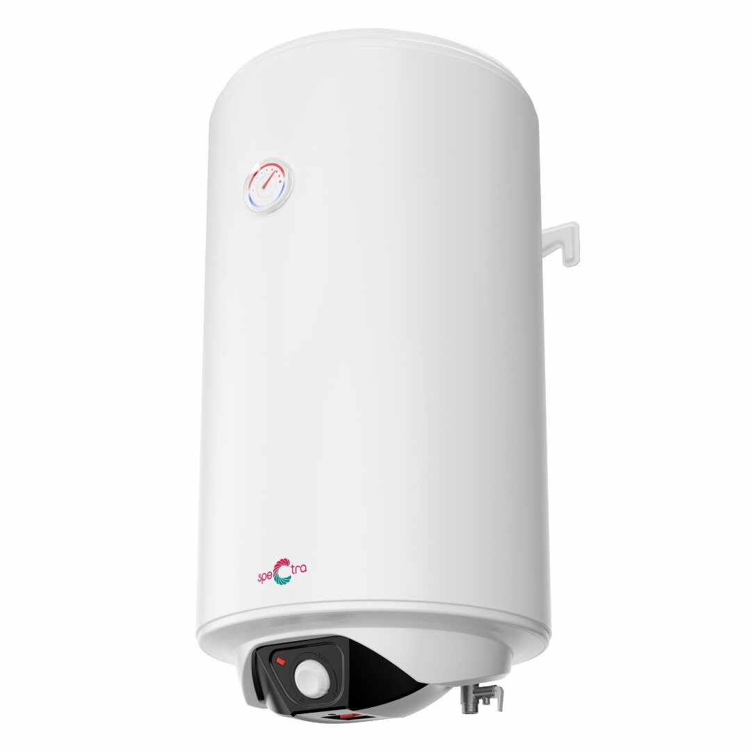 Boiler electric Eldom Spectra 50 litri, 1500 W, montare verticala pe perete, email durabil de zirconiu si protectie catodica impotriva coroziunii