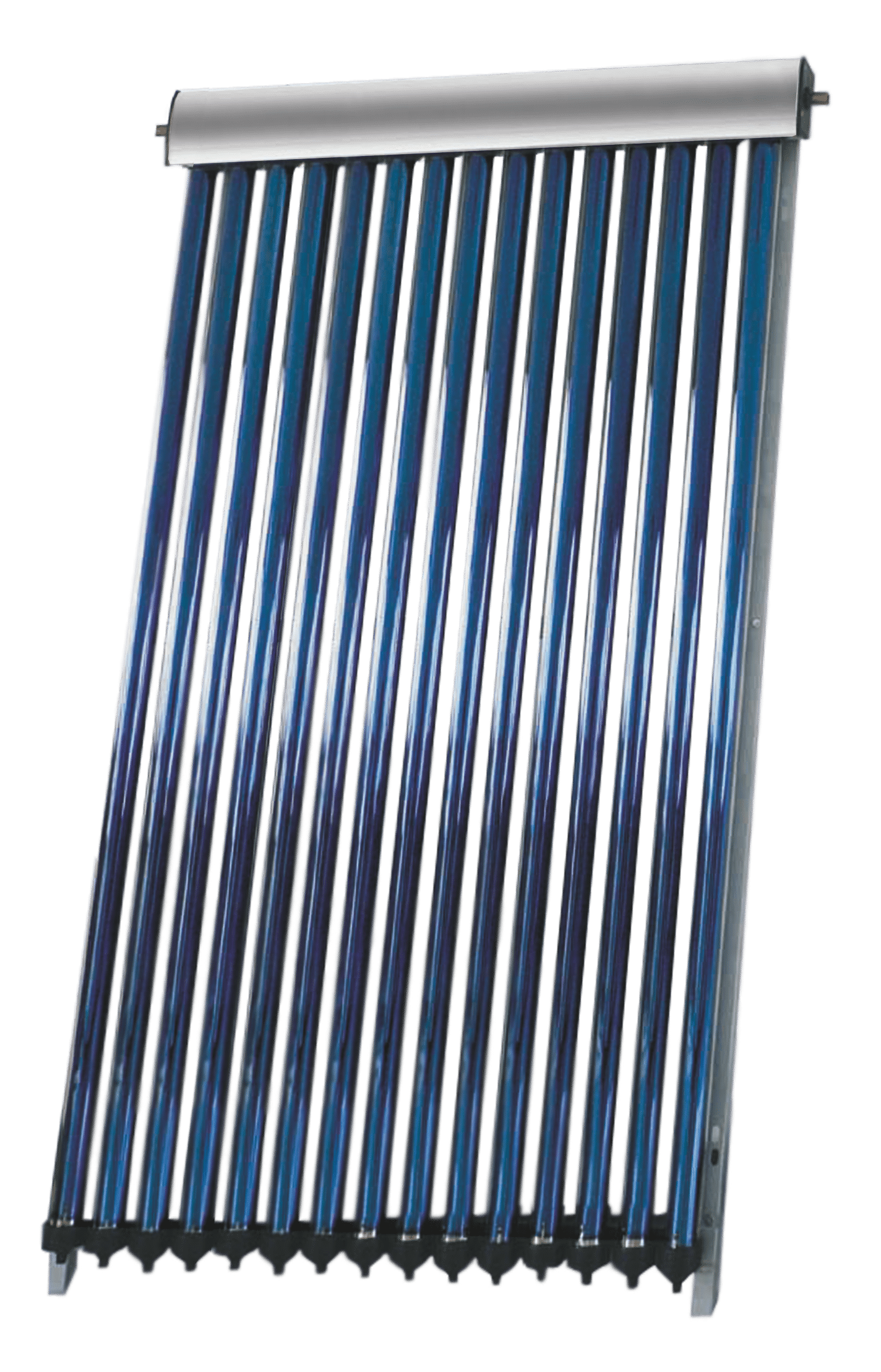 Panou colector solar presurizat cu tuburi vidate Heat Pipe Fornello 15 tuburi, destinat producerii de apa calda menajera, montaj pe acoperis inclinat sau fatada