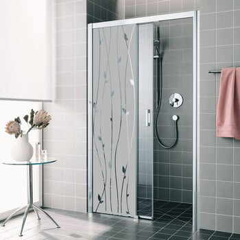 Autocolant rezistent la apă, pentru cabina de duș, Ambiance Romantic