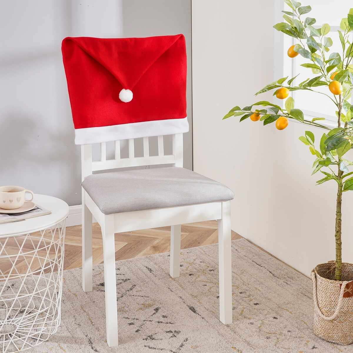 Husă scaun, de Crăciun, 4HomeSanta, 49 x 60 cm, set 2 buc.