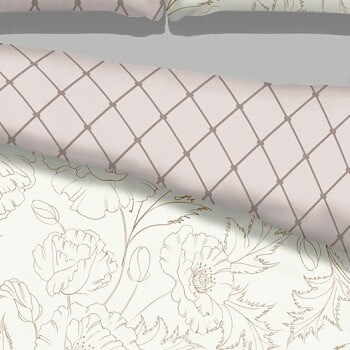 Set 2 lenjerii de pat din flanel AmeliaHome Art Nouveau, 135 x 200 cm