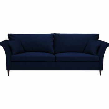 Canapea extensibilă cu 3 locuri și spațiu pentru depozitare Mazzini Sofas Pivoine, albastru