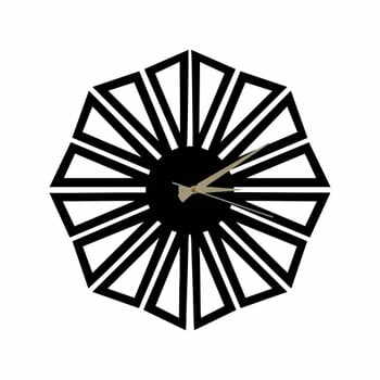 Ceas din metal Dandelion, 60 x 50 cm