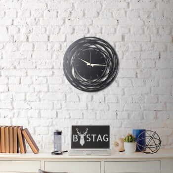 Ceas din metal pentru perete Ball, 50 x 50 cm