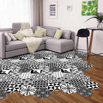 Set 10 autocolante de podea Ambiance Hexagons Nemesio, 40 x 90 cm