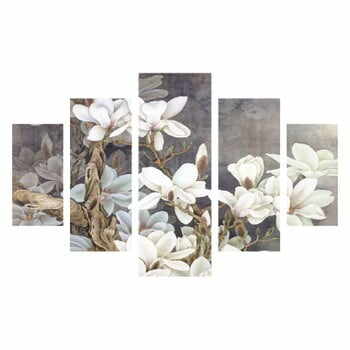 Tablou din mai multe piese White Blossom, 92 x 56 cm