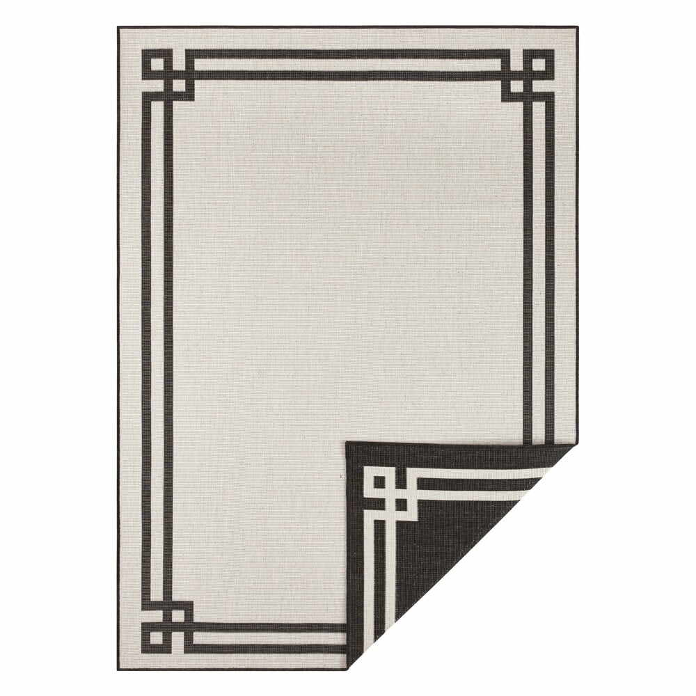 Covor adecvat pentru exterior NORTHRUGS Manito, 200 x 290 cm, negru-crem