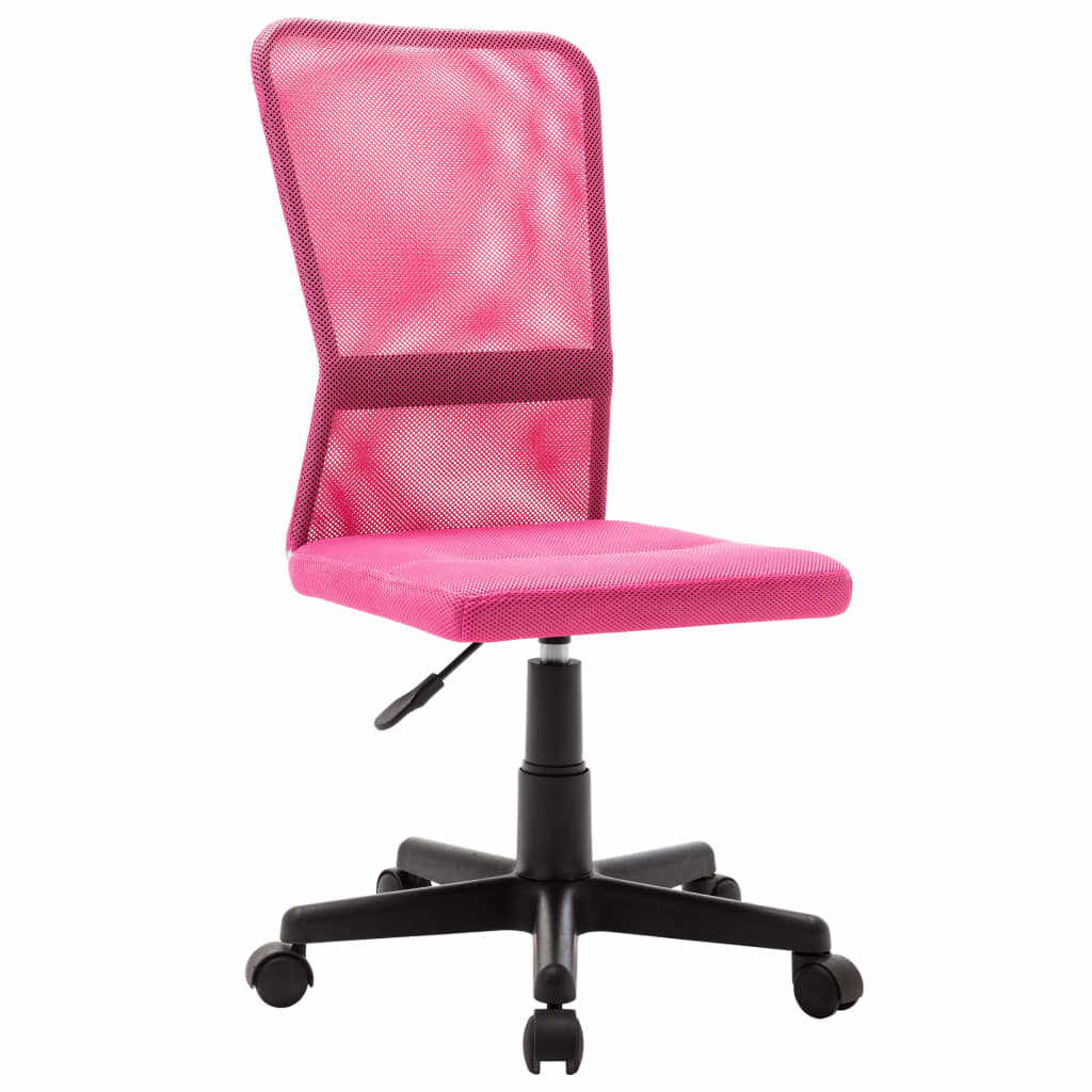 vidaXL Scaun de birou, roz, 44 x 52 x 100 cm, plasă textilă