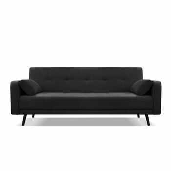 Canapea extensibilă cu 4 locuri Cosmopolitan design Bristol, negru
