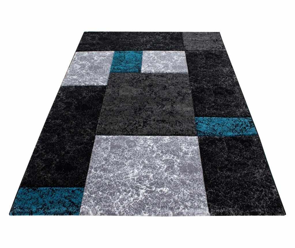 Covor Ayyildiz Carpet, Hawaii Turkis, 120x170 cm, polipropilena frise - Ayyildiz Carpet, Albastru