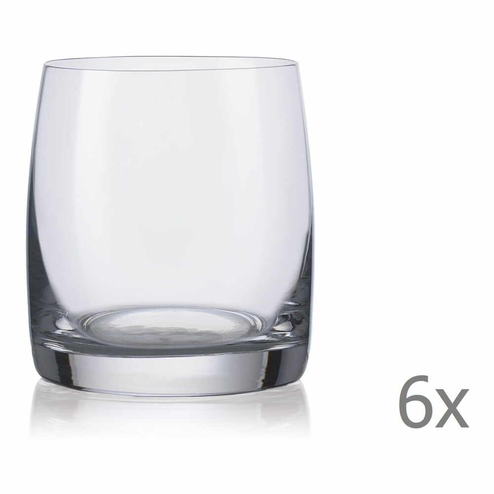 Set 6 pahare pentru whisky Crystalex Ideal, 290 ml