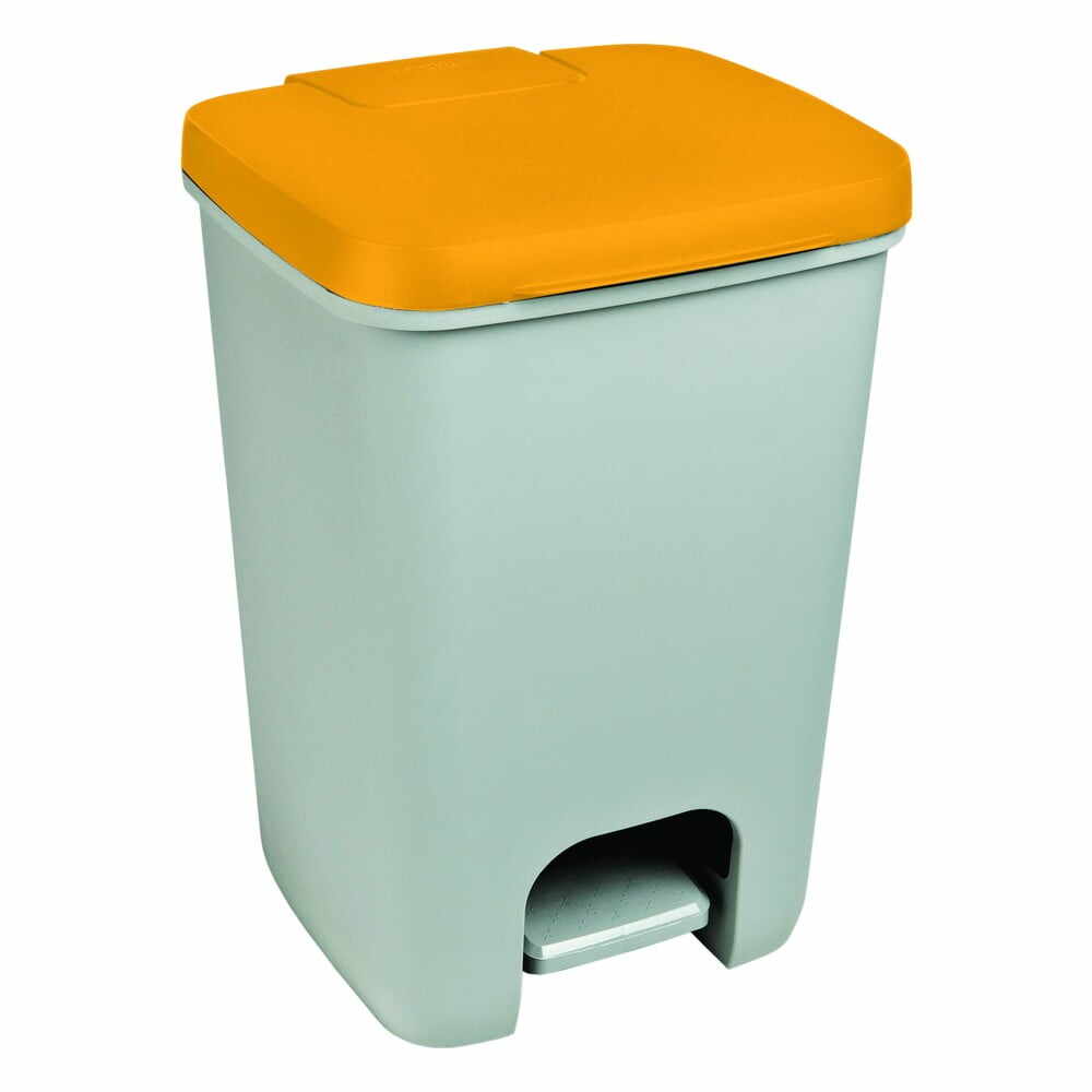 Coș de gunoi CURVER Essentials, 20 l, gri - portocaliu