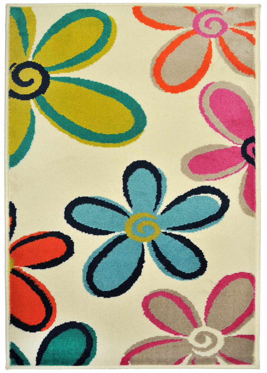 Covor Floral Whitmore, Multicolor, 133x190