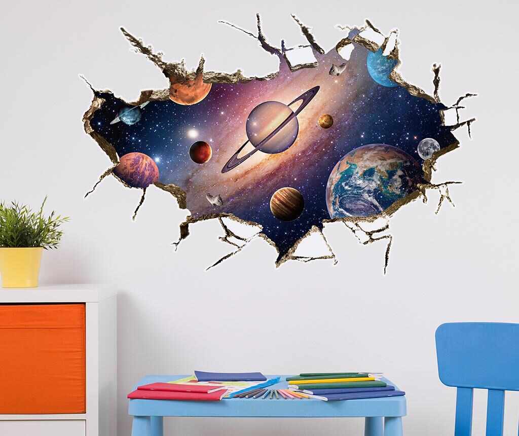 Sticker Wallplus, Solar System, PVC (policlorura de vinil) - Wallplus, Multicolor