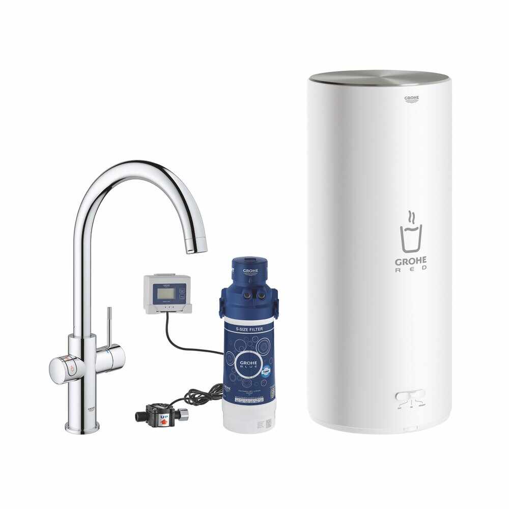 Baterie bucatarie Grohe Red Duo tip C si boiler marimea L