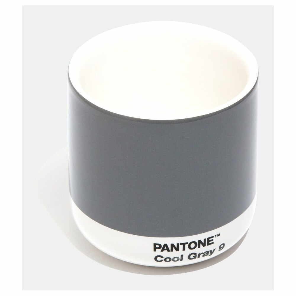 Cană termică din ceramică Pantone Cortado, 175 ml, gri