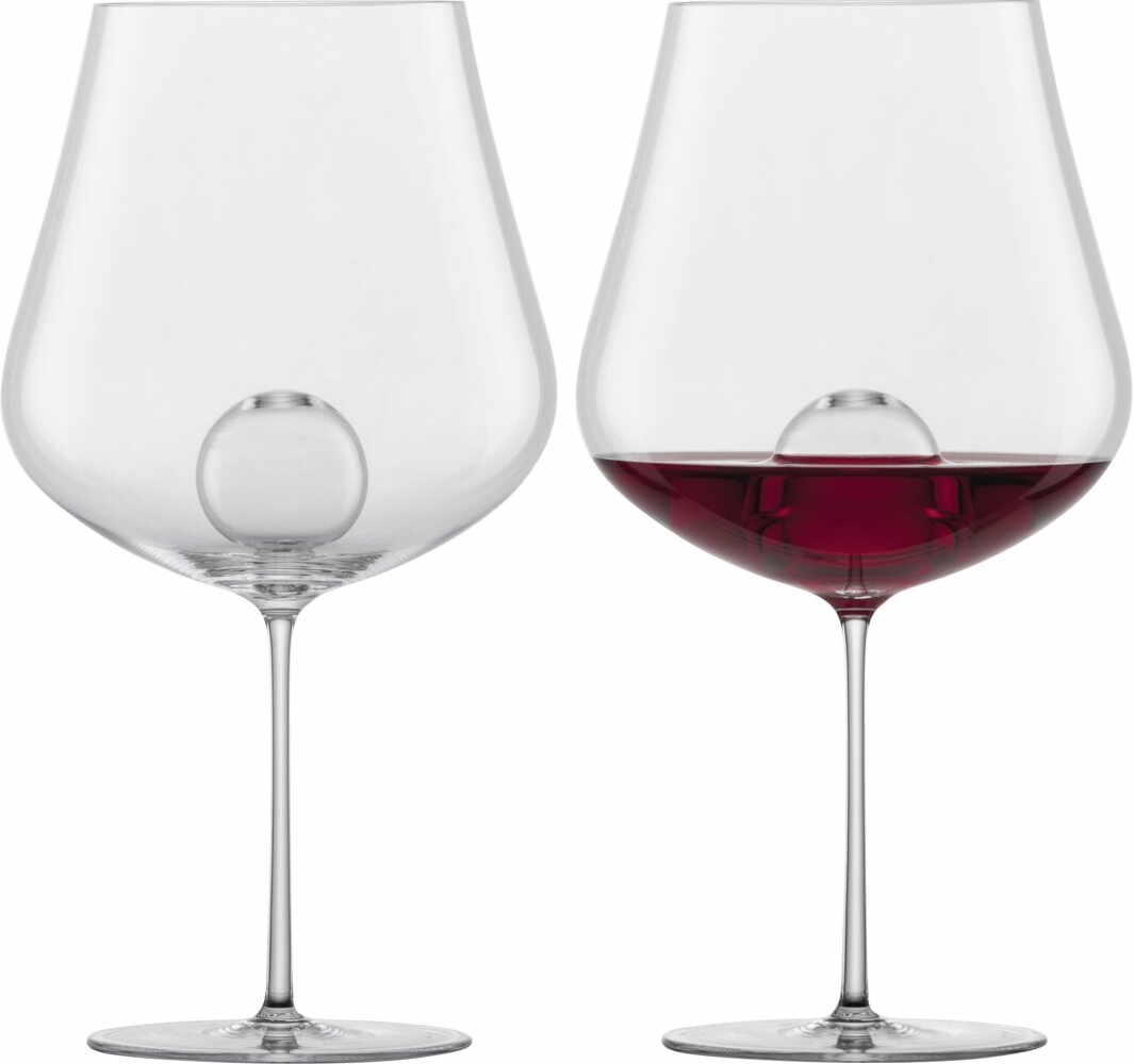Set 2 pahare vin rosu Zwiesel Glas Air Sense Burgundy design Bernadotte & Kylberg handmade 796ml