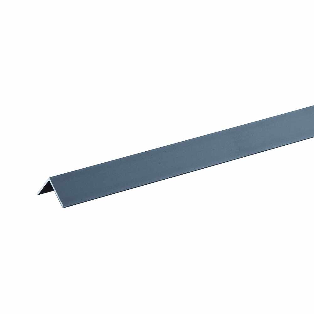 Set 5 buc profile aluminiu tip coltar treapta Ersin 2020, negre, 100cm Cod 42207
