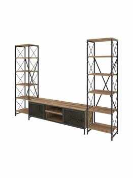 Set mobilier living Kalune Design, 150x47x40 cm, pal melaminat, Maro/Gri