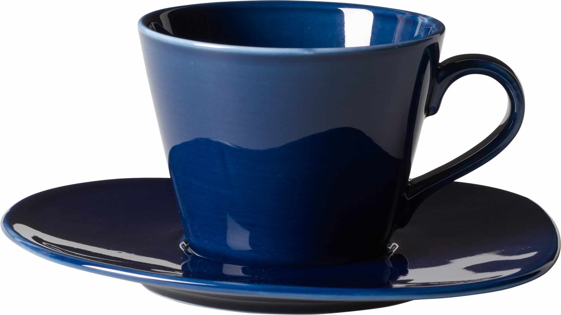 Ceasca si farfuriuta cafea like. By Villeroy & Boch Organic Dark Blue 0.27 litri