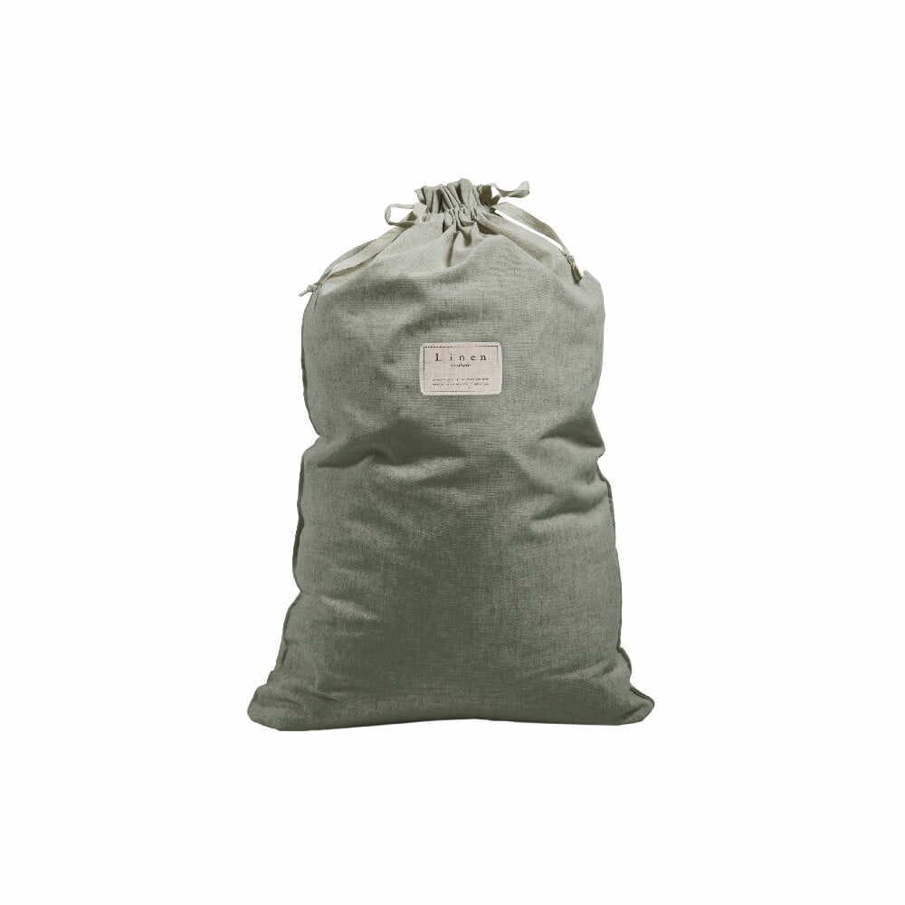  Săculeț textil din amestec de in pentru haine Really Nice Things Bag Green Moss, înălțime 75 cm la pret 194 lei 