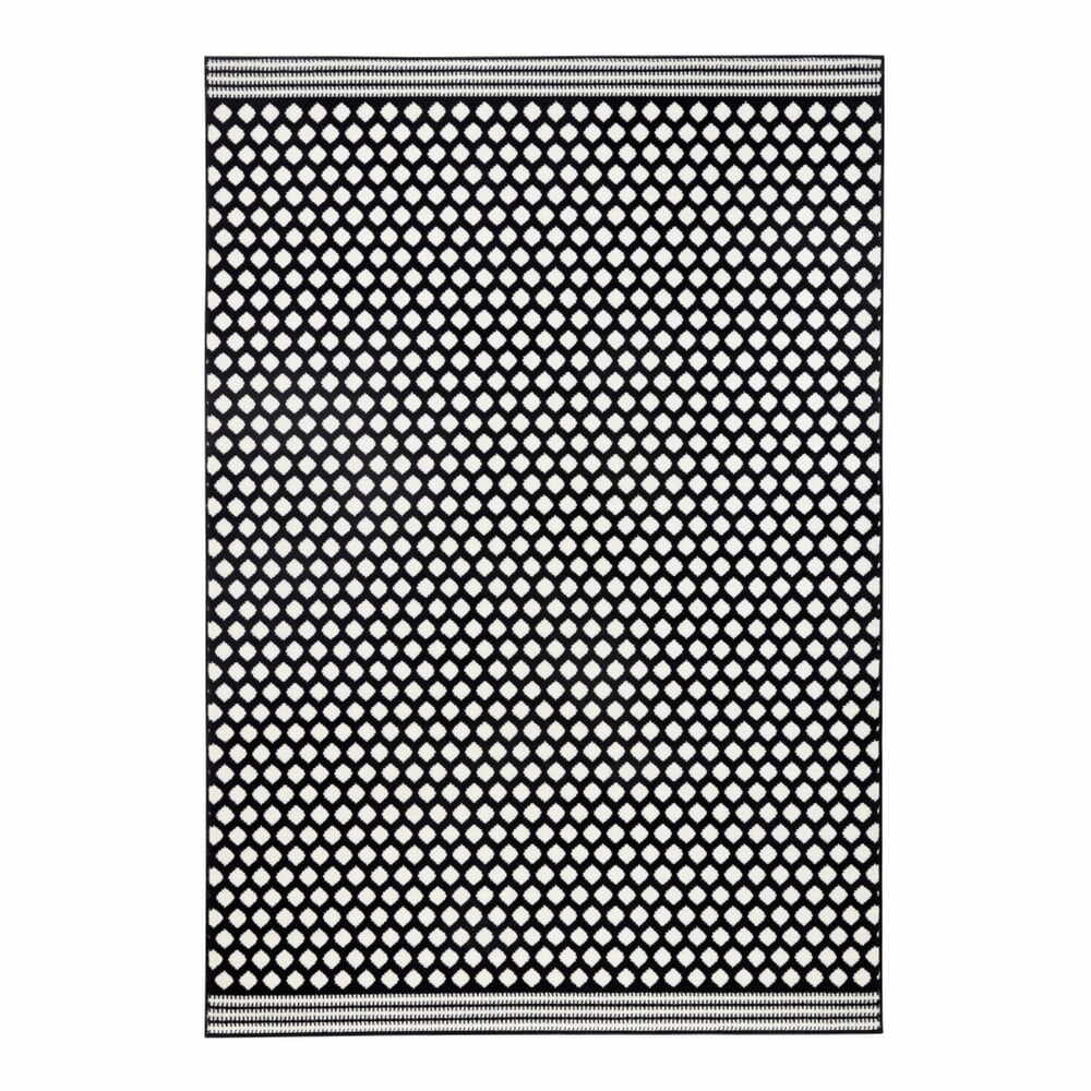 Covor Zala Living Spot, 70 x 140 cm, negru-alb