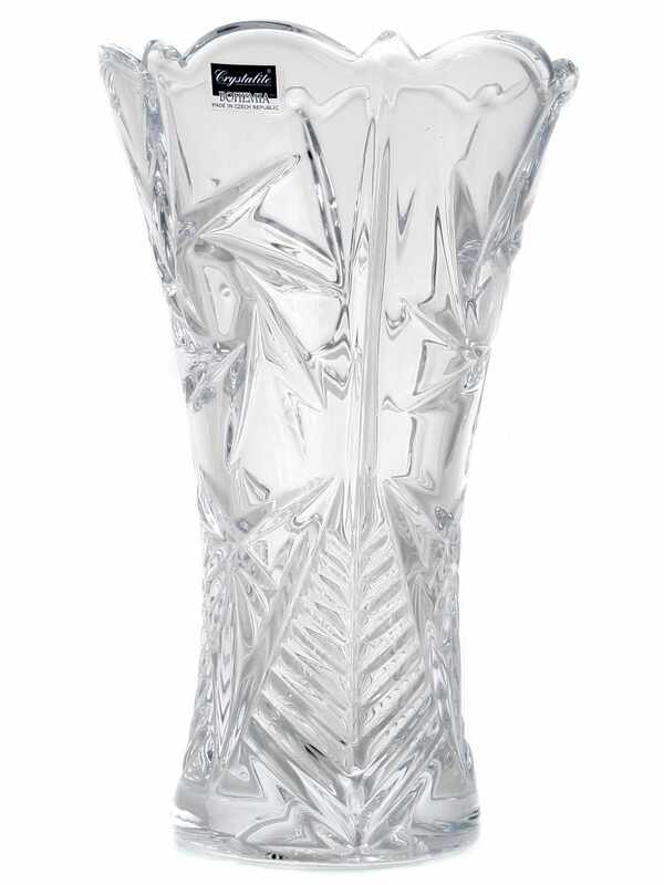 PINWHEEL Vaza evazata sticla cristalina 20.5 cm