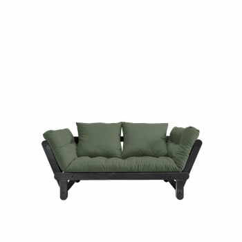 Canapea extensibilă Karup Design Beat Black, verde