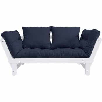 Canapea extensibilă Karup Design Beat White, albastru