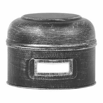 Recipient metalic LABEL51 Antigue, ⌀ 13 cm, negru