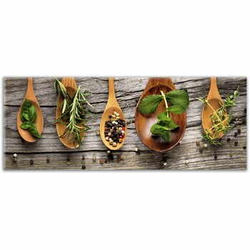 Tablou Styler Glasspik Kitchen Wooden Spoons, 30 x 80 cm