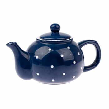 Ceainic din ceramică Dakls Dots, 1 l, albastru